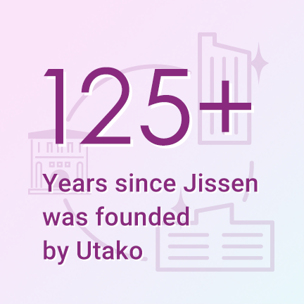 [125+] Years since Jissen was founded by Utako