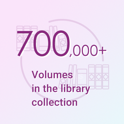 [700,000+] Volumes in the library collection