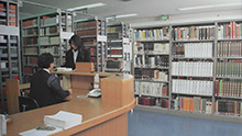 増改築前の短期大学図書館