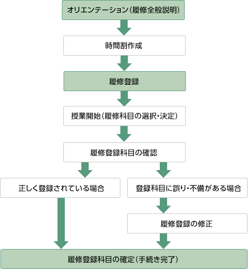 履修の流れ