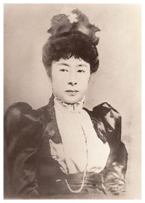 下田歌子肖像(明治19年頃)