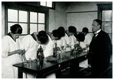 実践女学校専門学部食物化学実験